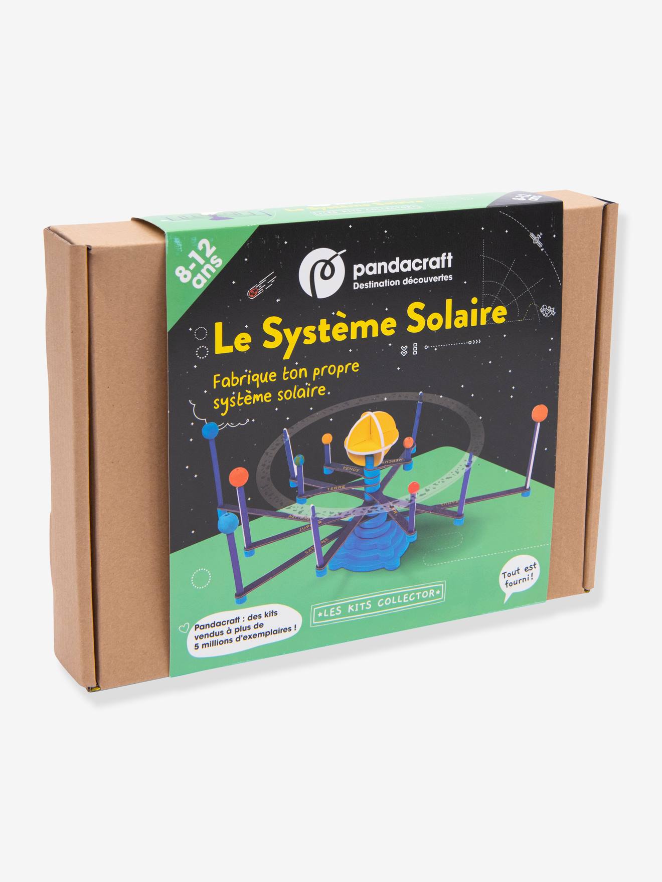 Kit collector Le système solaire 8/12 ans PANDACRAFT noir