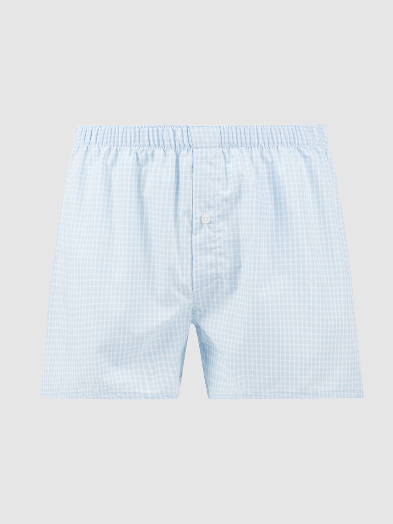 Boxershorts aus Baumwolle in hellblau meliert