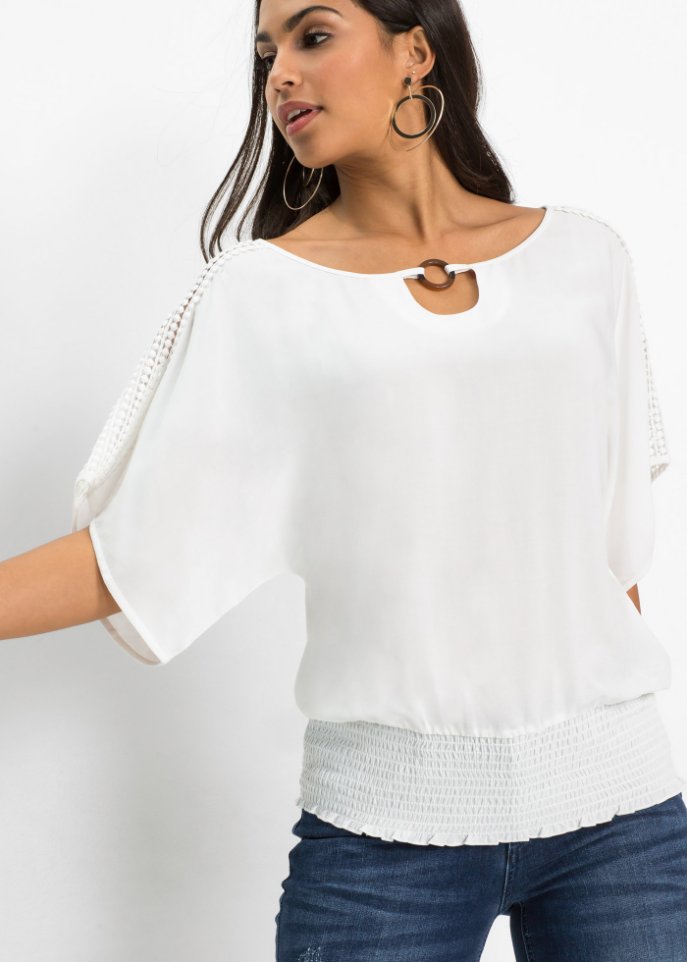 Bluse mit Spitze