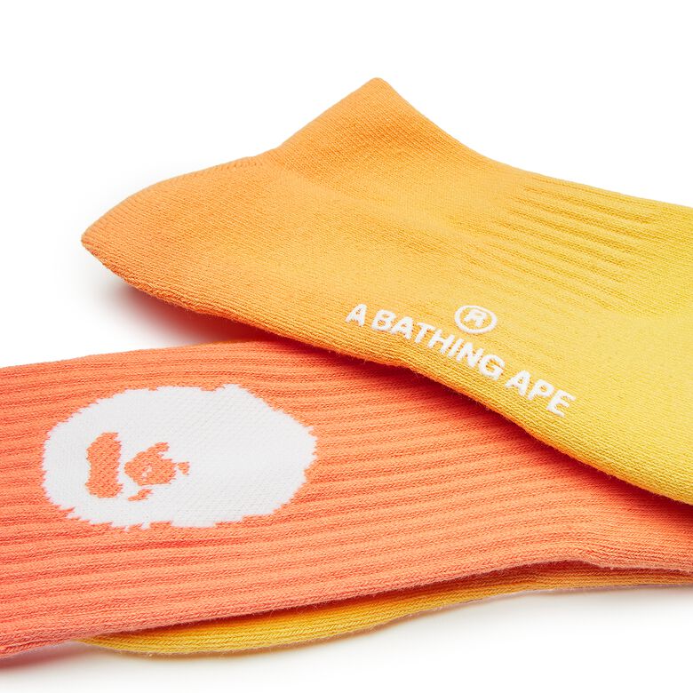 A Bathing Ape Gradation Socks orange