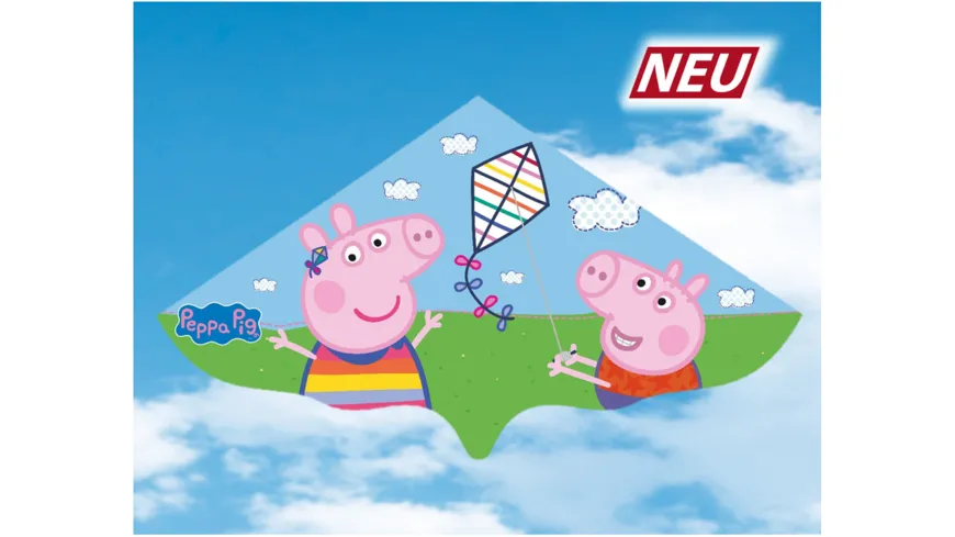 Günther Flugmodelle - PEPPA PIG Einleiner-Drachen aus Folie