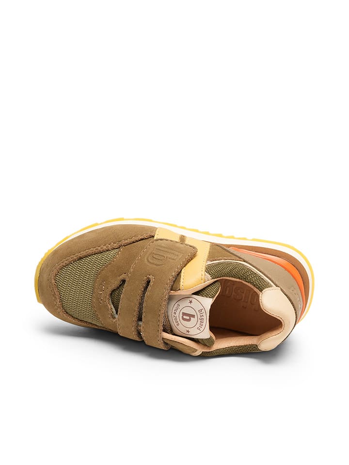 bisgaard Leder-Sneakers in Khaki günstig kaufen