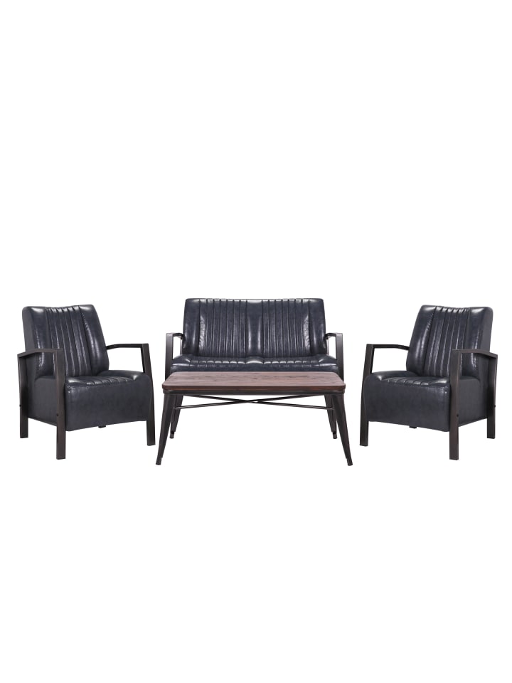 MCW Wohnzimmer-Set H10 im Industriedesign, Grau günstig kaufen onesize