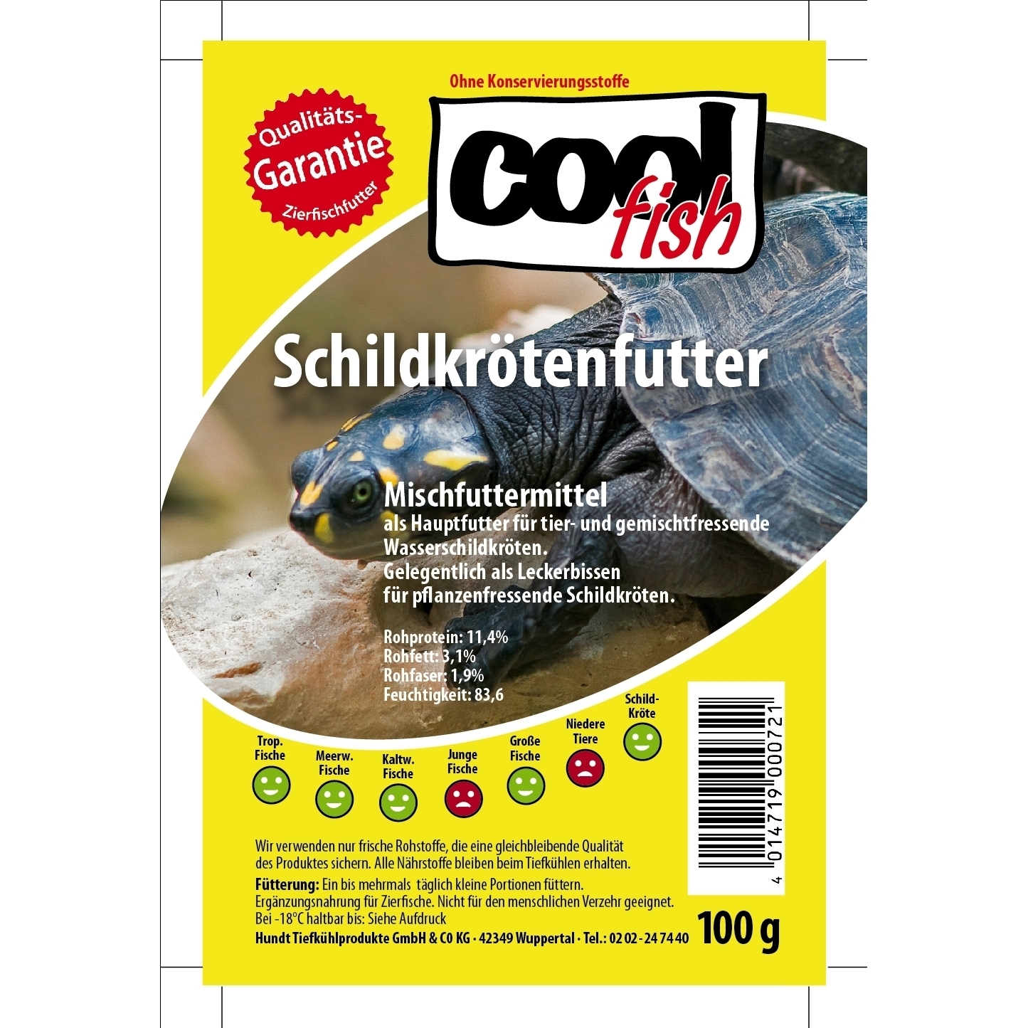 Cool Fish Frostfutter Cool Fish Schildkrötenfutter 30x100 g