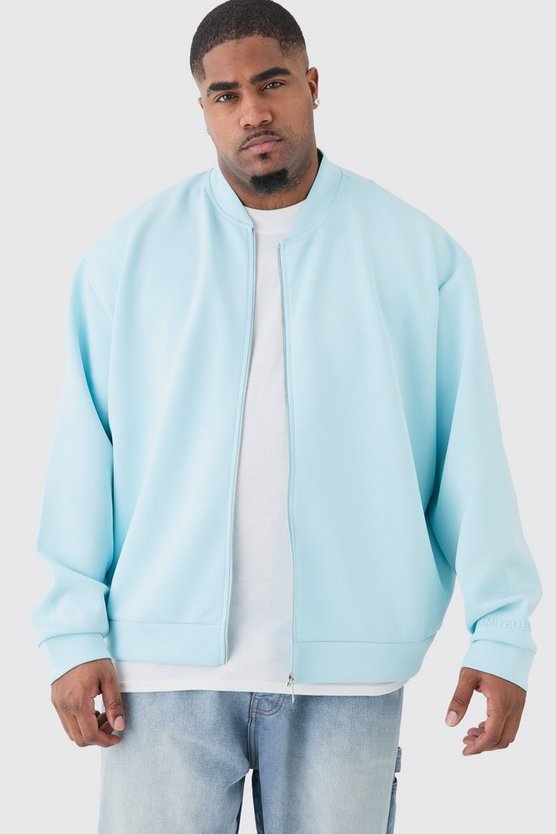 Plus kastige Oversize Scuba Bomberjacke