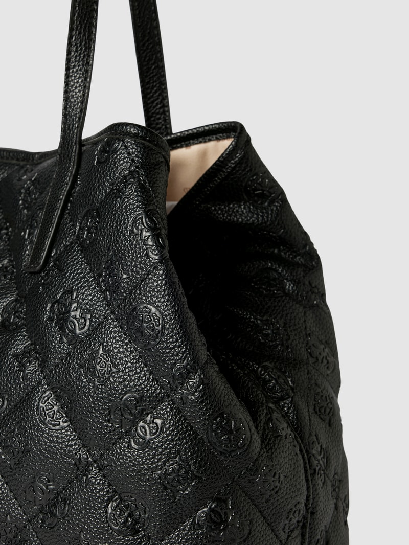 Shopper mit Strukturmuster Modell 'VIKKY LARGE' in schwarz