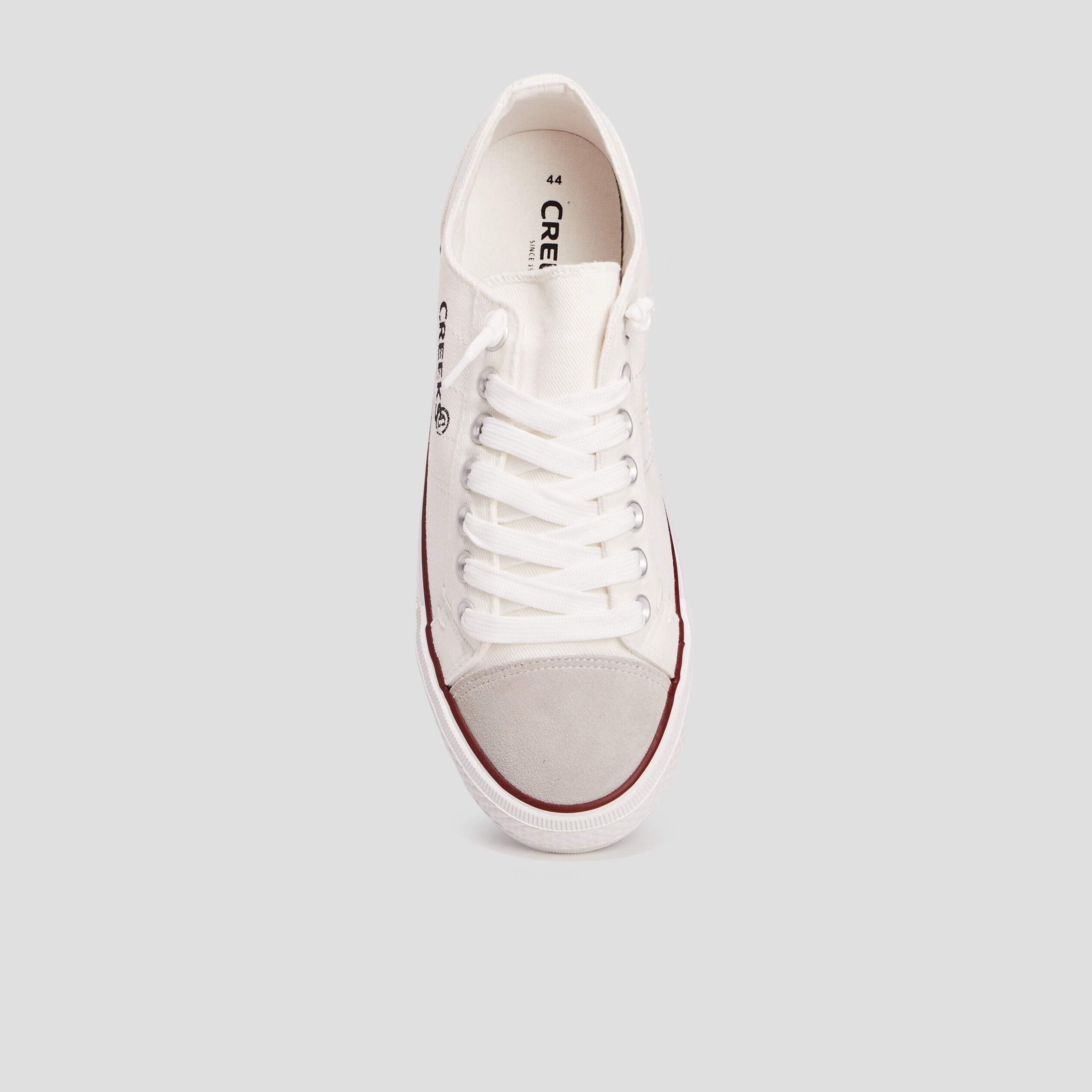 Tennis en toile à lacets Creeks blanc homme | La Halle
