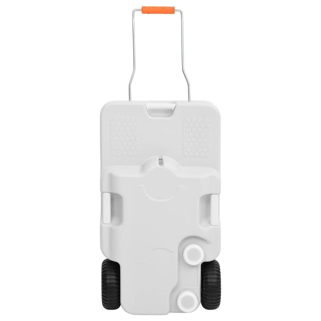 vidaXL Campingtoilette Camping-Wassertank mit Rollen 30 L Grau