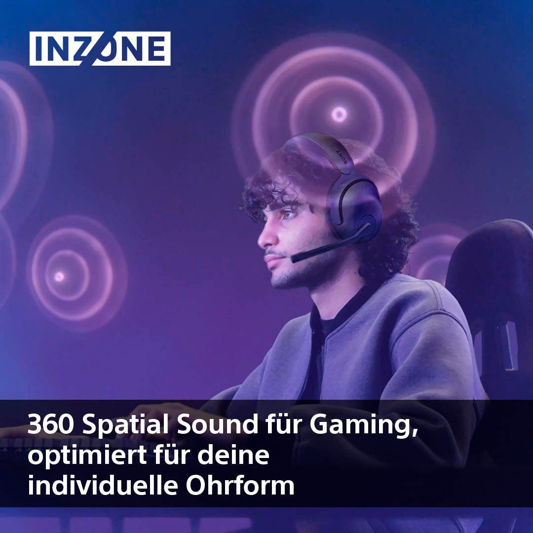 Sony INZONE H5 Gaming-Headset (Rauschunterdrückung, Bluetooth, 360 SpatialSound, 28Std Akkulaufzeit, geringe Latenz, Mic mit AI)