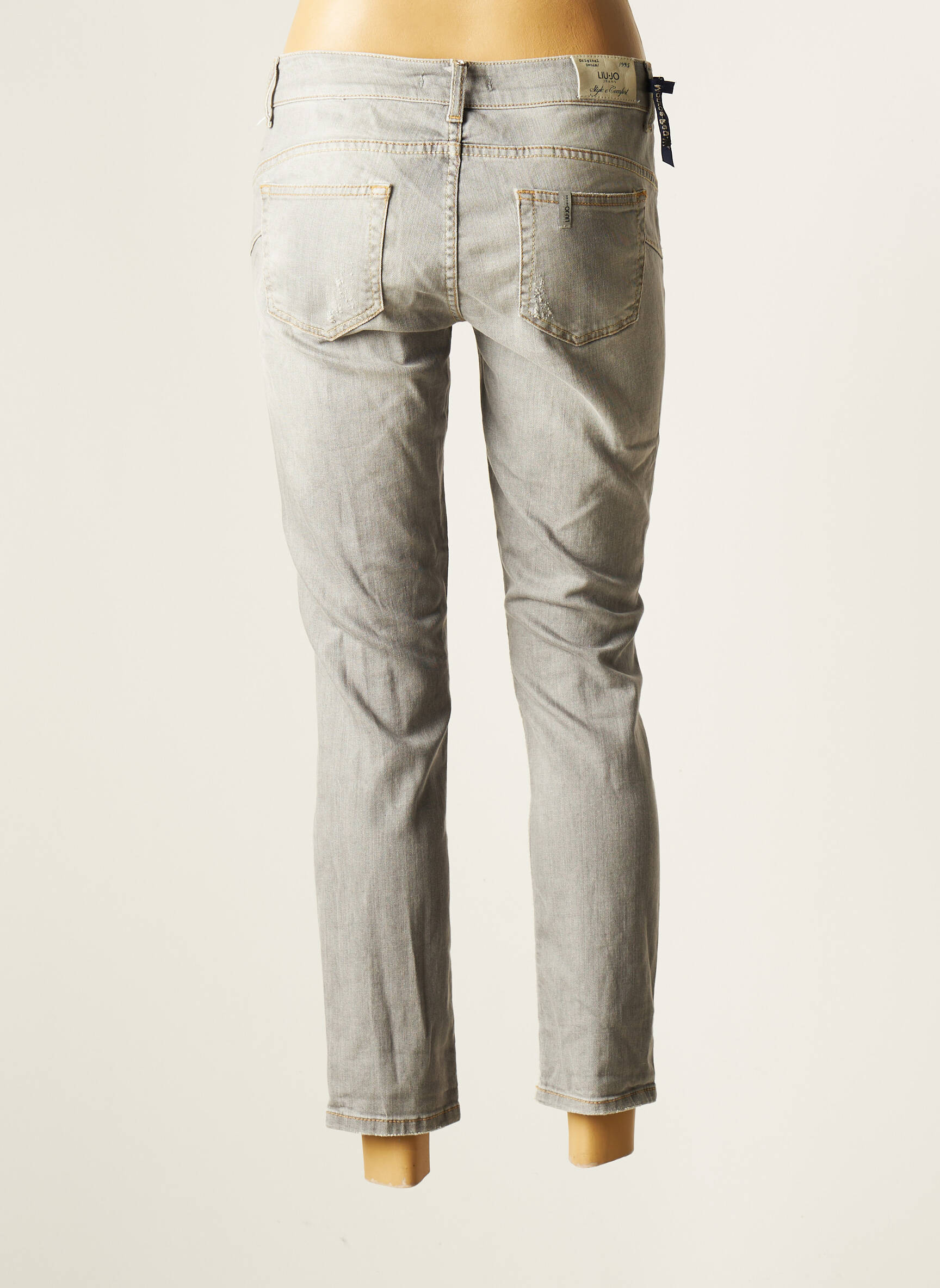 Liu Jo Jeans Coupe Slim Femme couleur gris