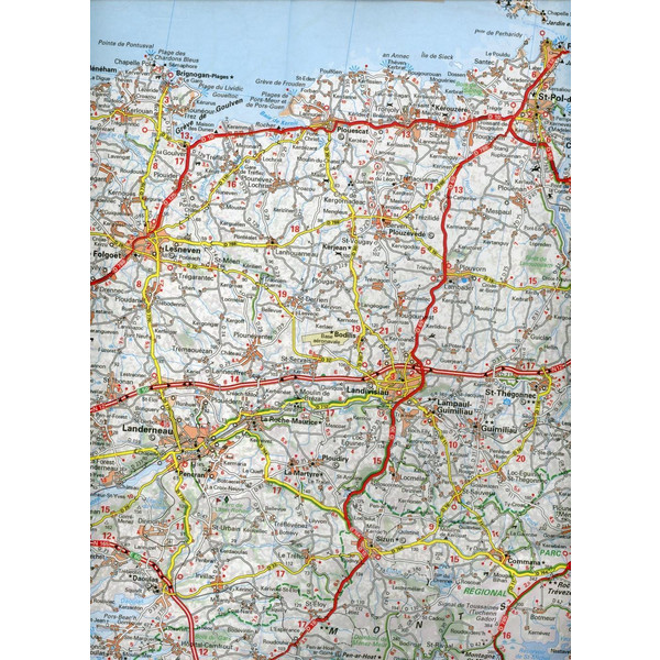 Michelin Bretagne West - Straßenkarte