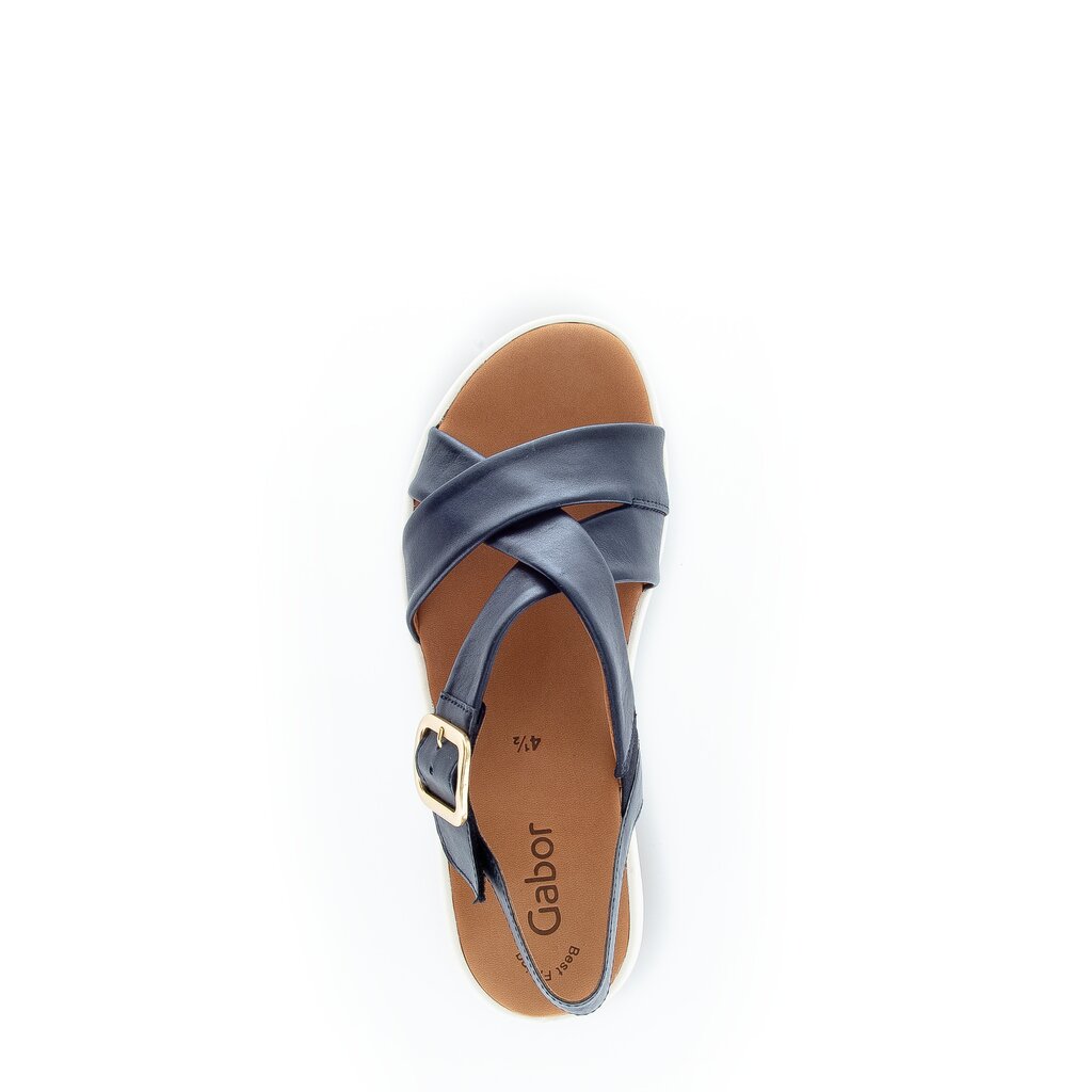 Gabor fashion Plateau Sandale blau