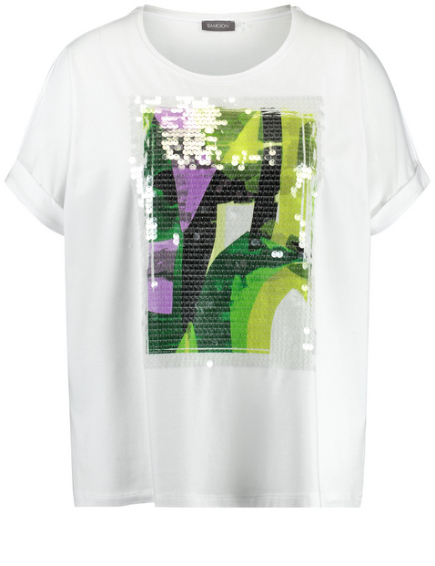 Lässiges Shirt mit verziertem Frontprint