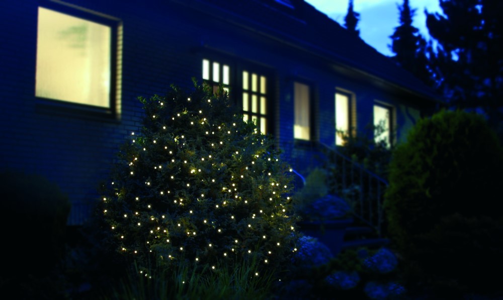 Star-Max LED Lichternetz 2 x 2 Meter mit 160 klaren