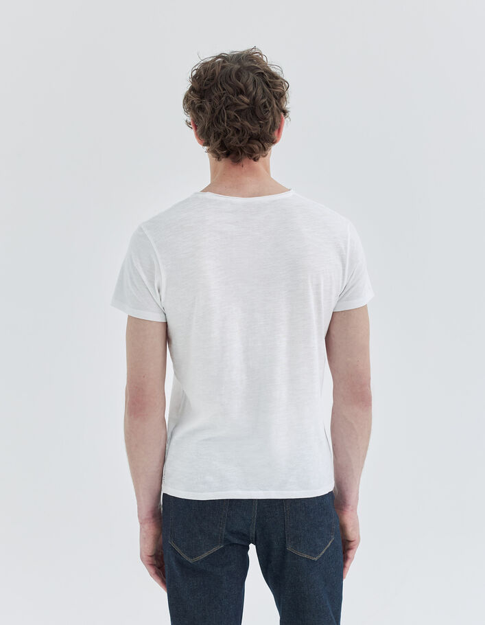 T-shirt L'Essentiel blanc col V Homme
