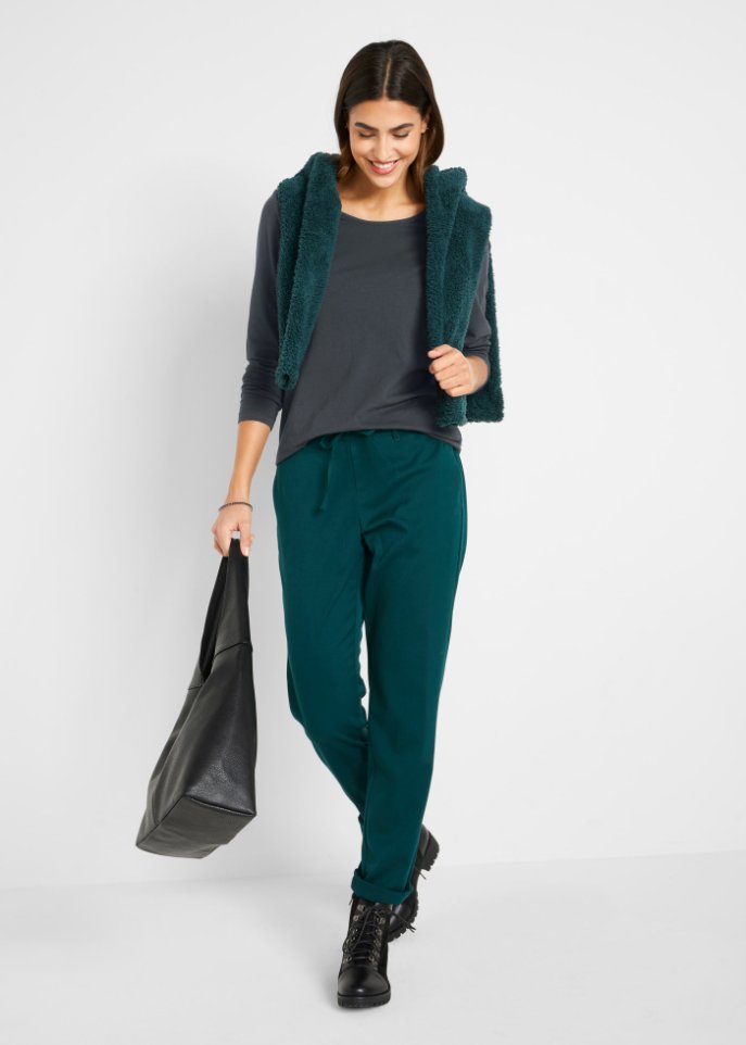Langarmshirt mit Rundhalsausschnitt (2er Pack)