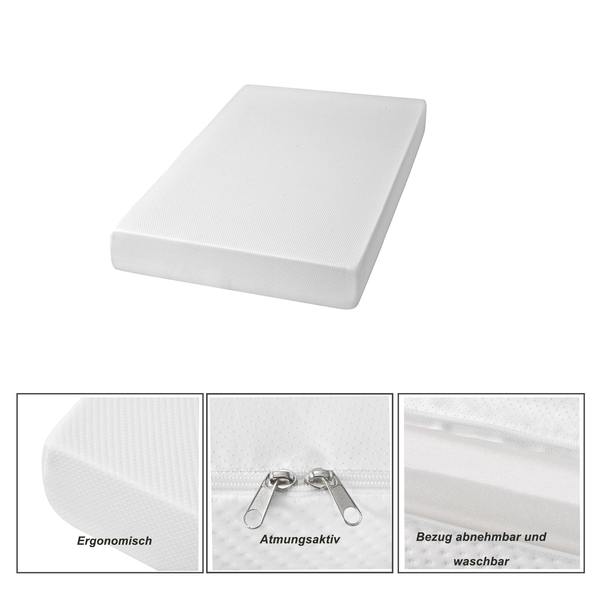 Komfortschaummatratze, SIKAINI, 16 cm hoch, (Set, Härte H3), Matratze bequem ergonomisch