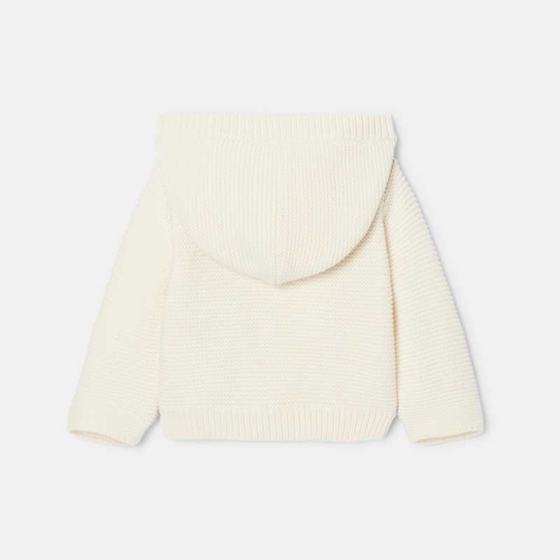 Gilet en tricot blanc naissance Absorba