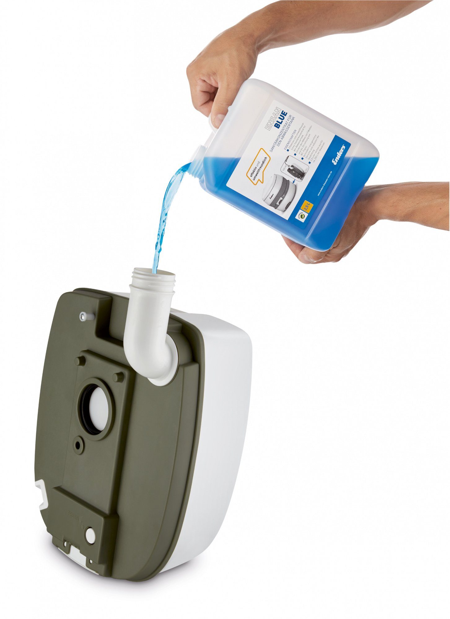 Enders® Campingtoilette Deluxe Mobil WC 4950, kompakte Reisetoilette 17 Liter