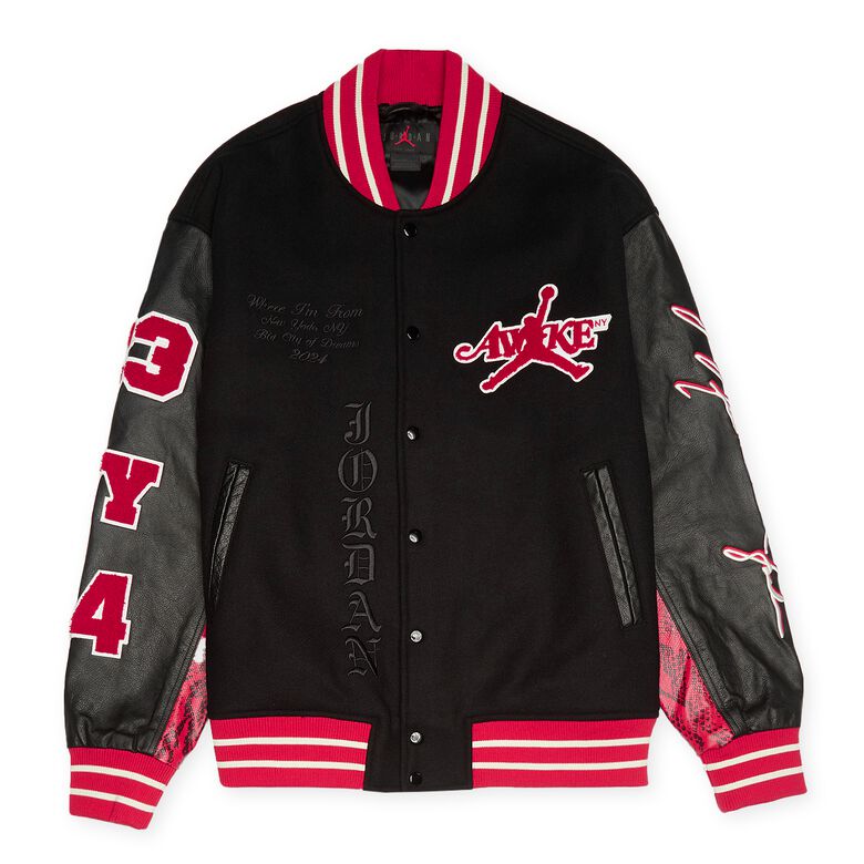 JORDAN x Awake NY Varsity Jacket Black