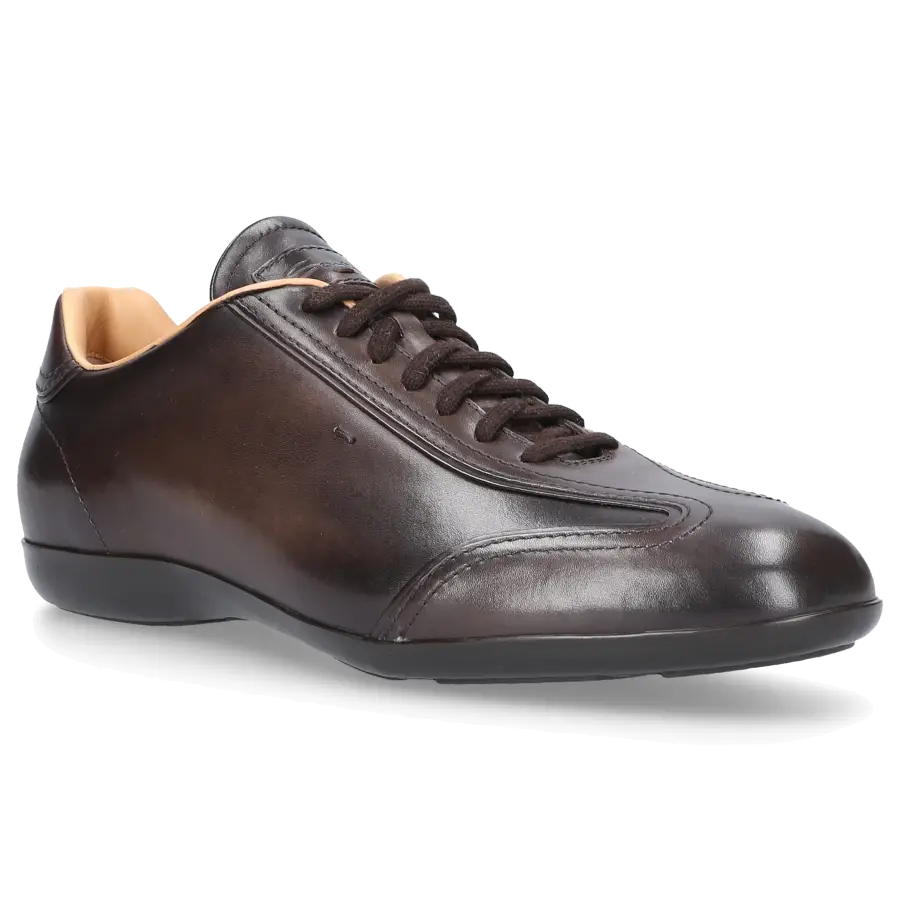 Santoni - Sneaker low AMG Kalbsleder - braun