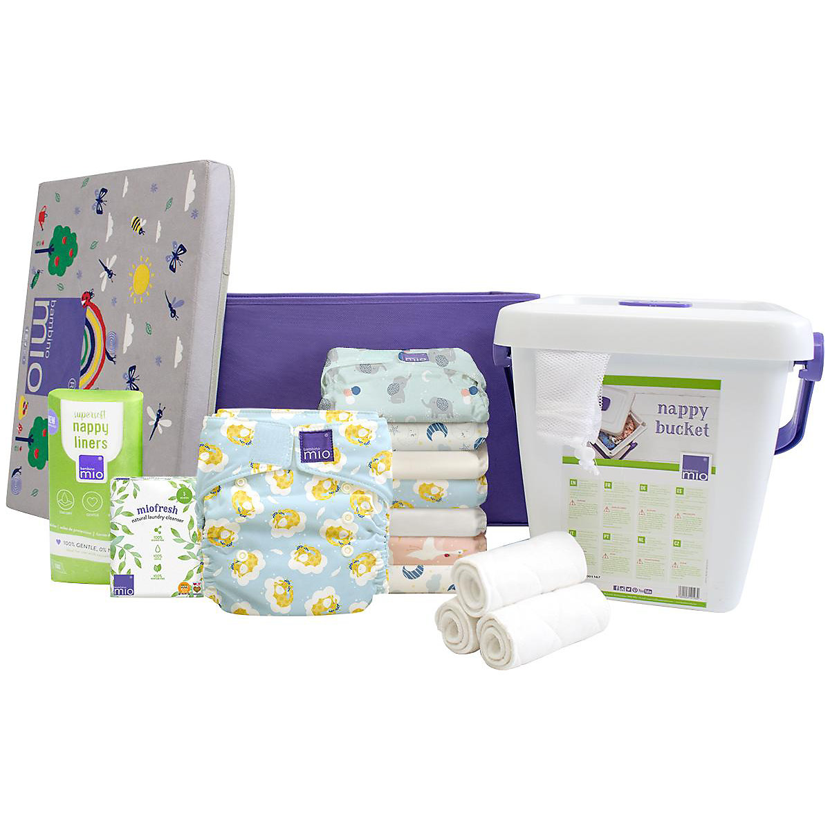 Bambino Mio, miosolo classic Stoffwindel Starter Set, Traumland