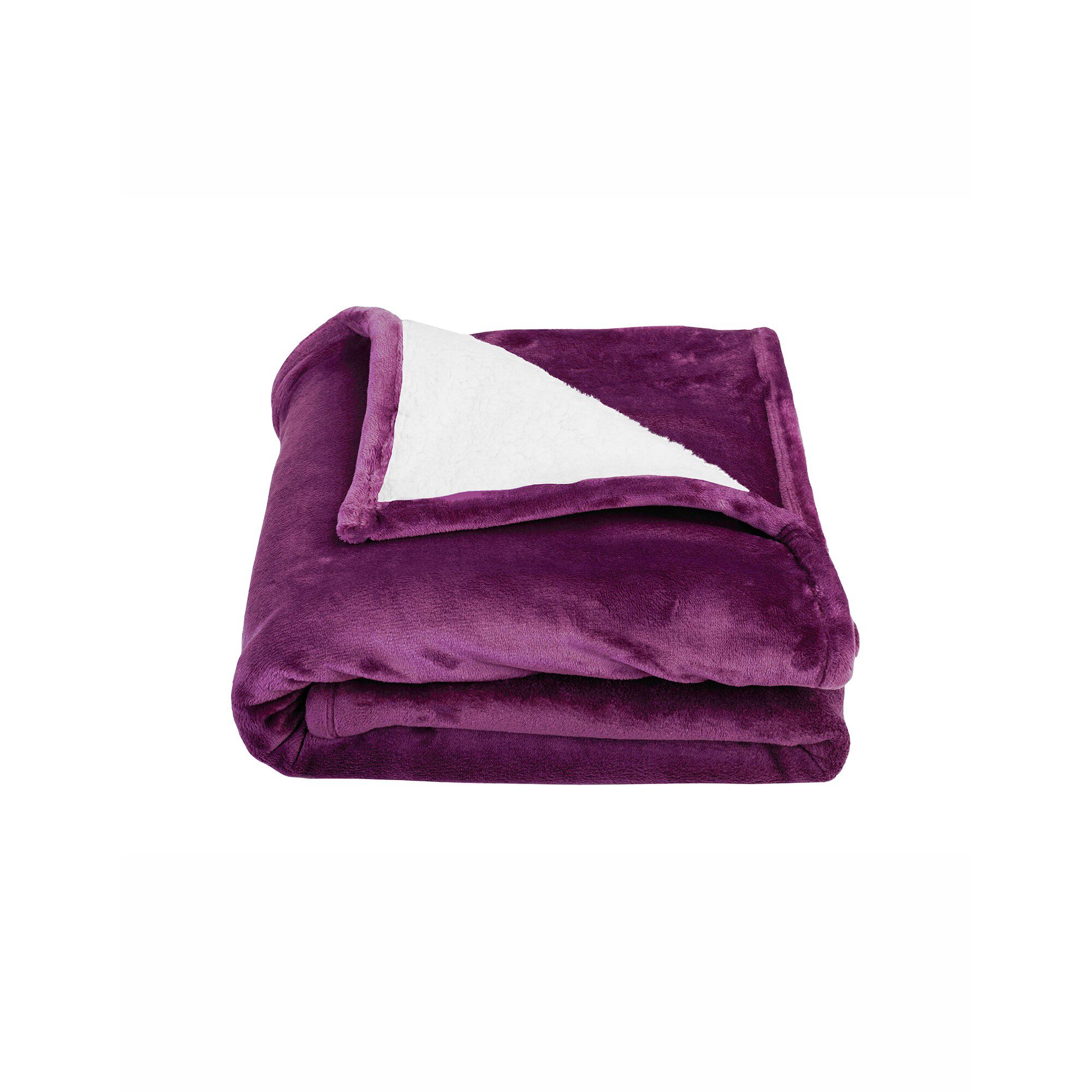 Couverture double face polaire et sherpa