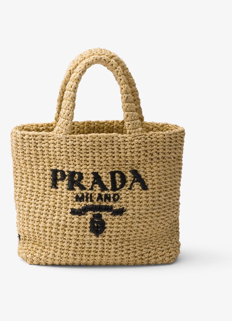 Prada Liten heklet veske med logo