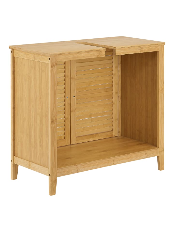 en.casa Unterschrank Värmdö Bambus in Beige (H)60cm (B)67cm (T)30cm günstig kaufen onesize