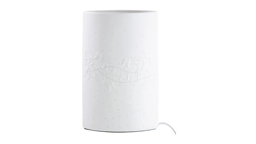 GILDE Porzellan Lampe Weihnachtsklänge H=28,5cm