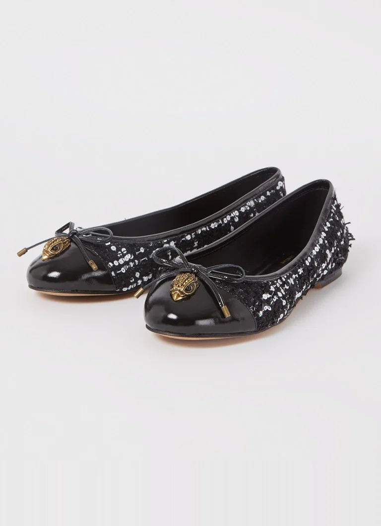 Kurt Geiger Eagle -ballerinat tweed-lookin kanssa