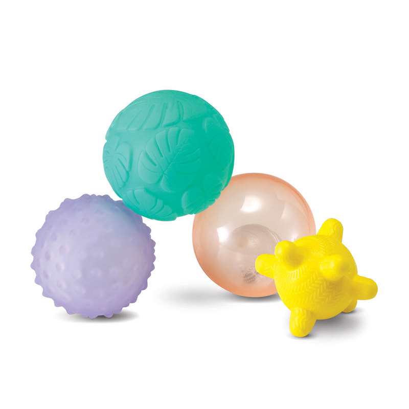 Set de 4 balles sensorielles dont 1 lumineuse Infantino