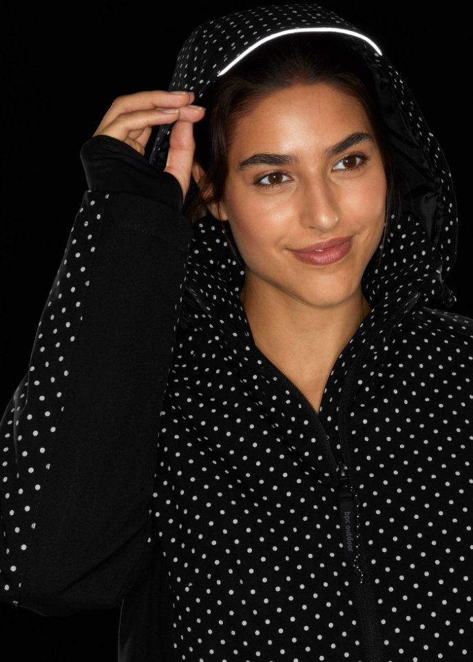 Funktions-Longjacke mit reflektierenden Details