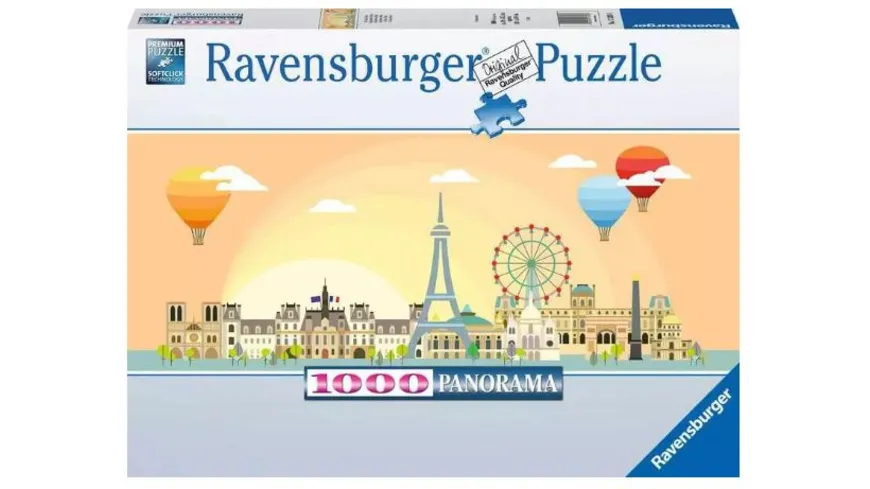 Ravensburger Puzzle - Ein Tag in Paris, 1000 Teile
