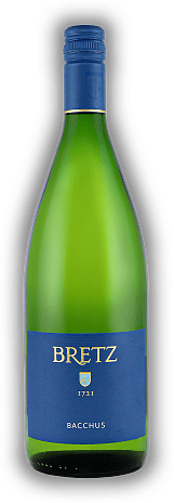 Ernst Bretz, Bechtolsheimer Petersberg, Bacchus, Qualitätswein, lieblich, 2021, Rheinhessen  Ernst Bretz, Bechtolsheimer Petersberg, Bacchus, Qualitätswein, lieblich, 2021, Rheinhessen   Jahrgang 2021 - 1	 Liter - Vol 10%