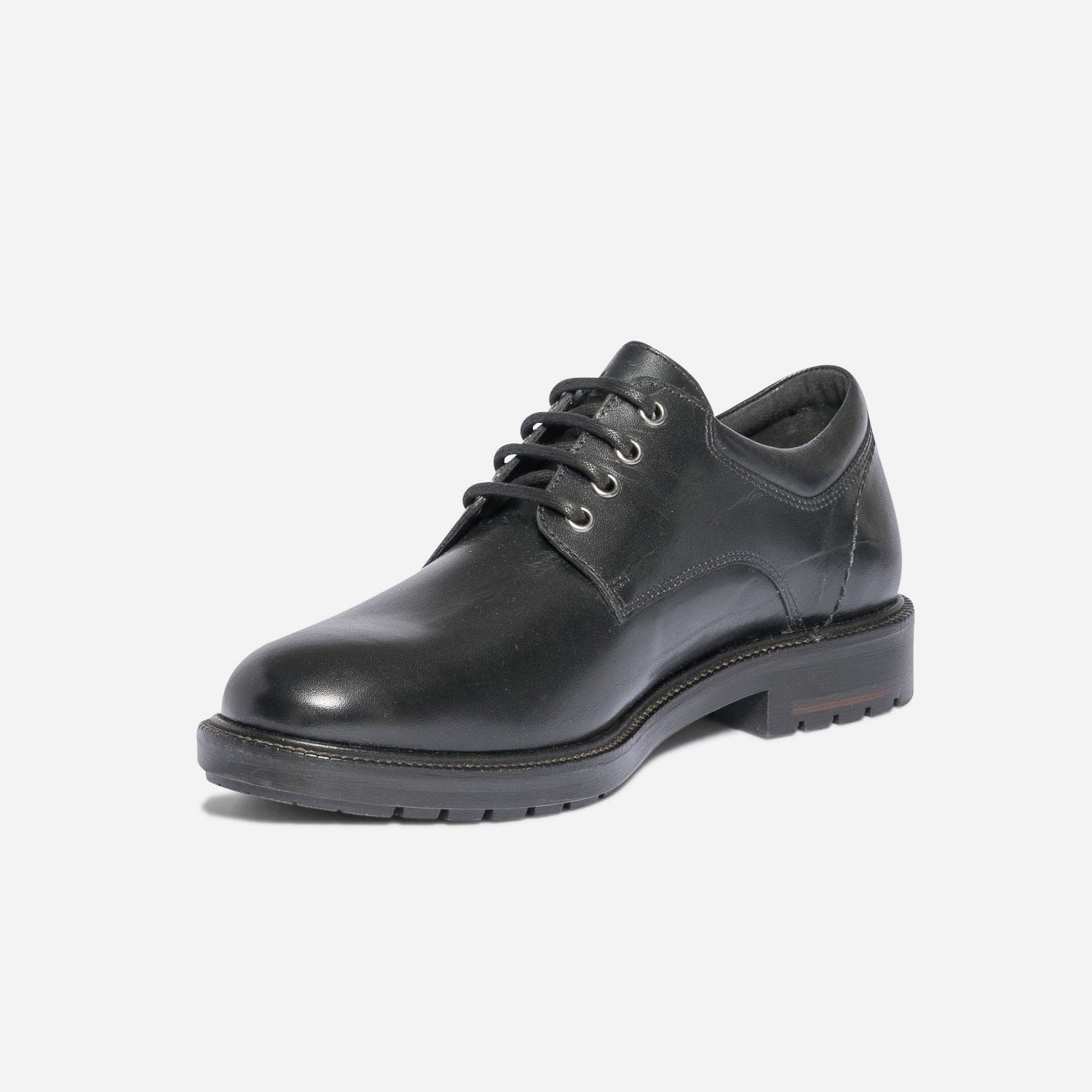 Derby TBS noir en cuir