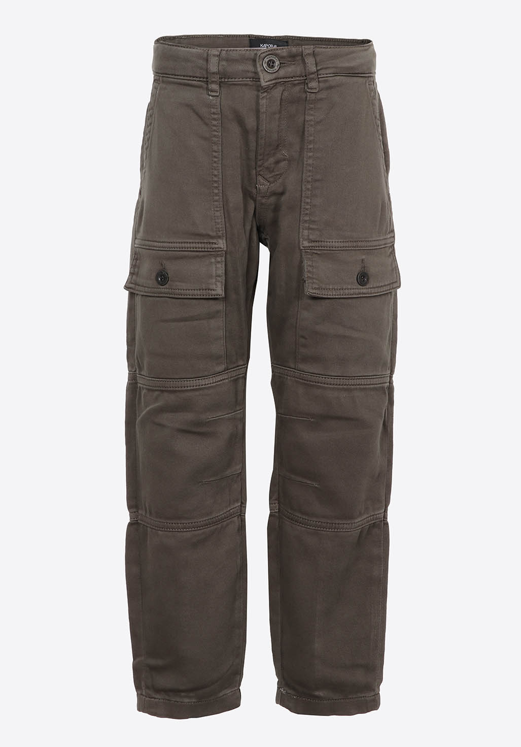 COBY   Jean kaki relaxed cropped