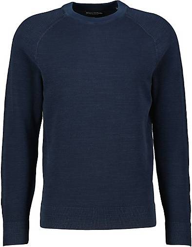 Marc O'Polo Herren Feinstrickpullover aus Bio-Baumwolle