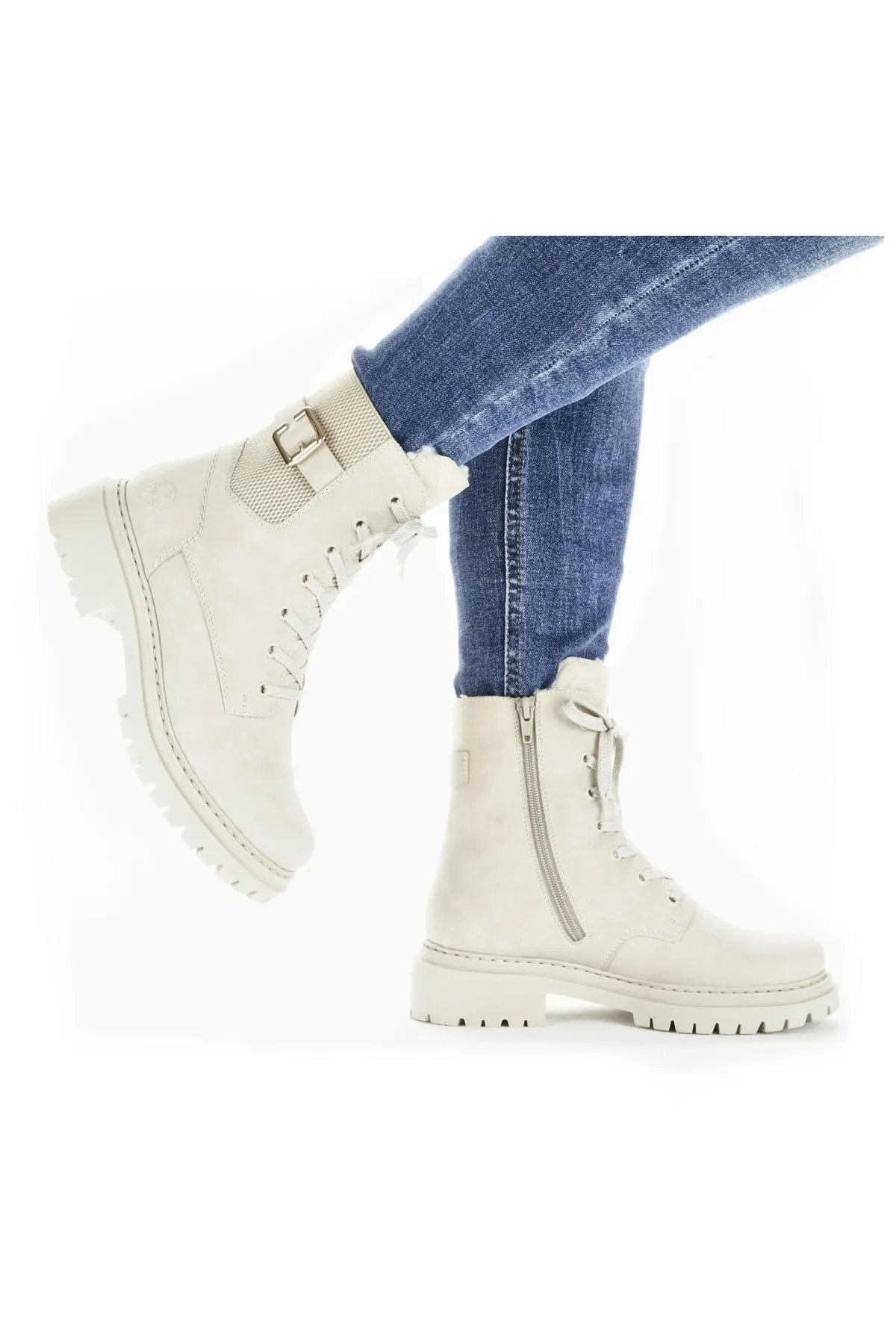 Rieker  Stiefelette - Braun - Blockabsatz