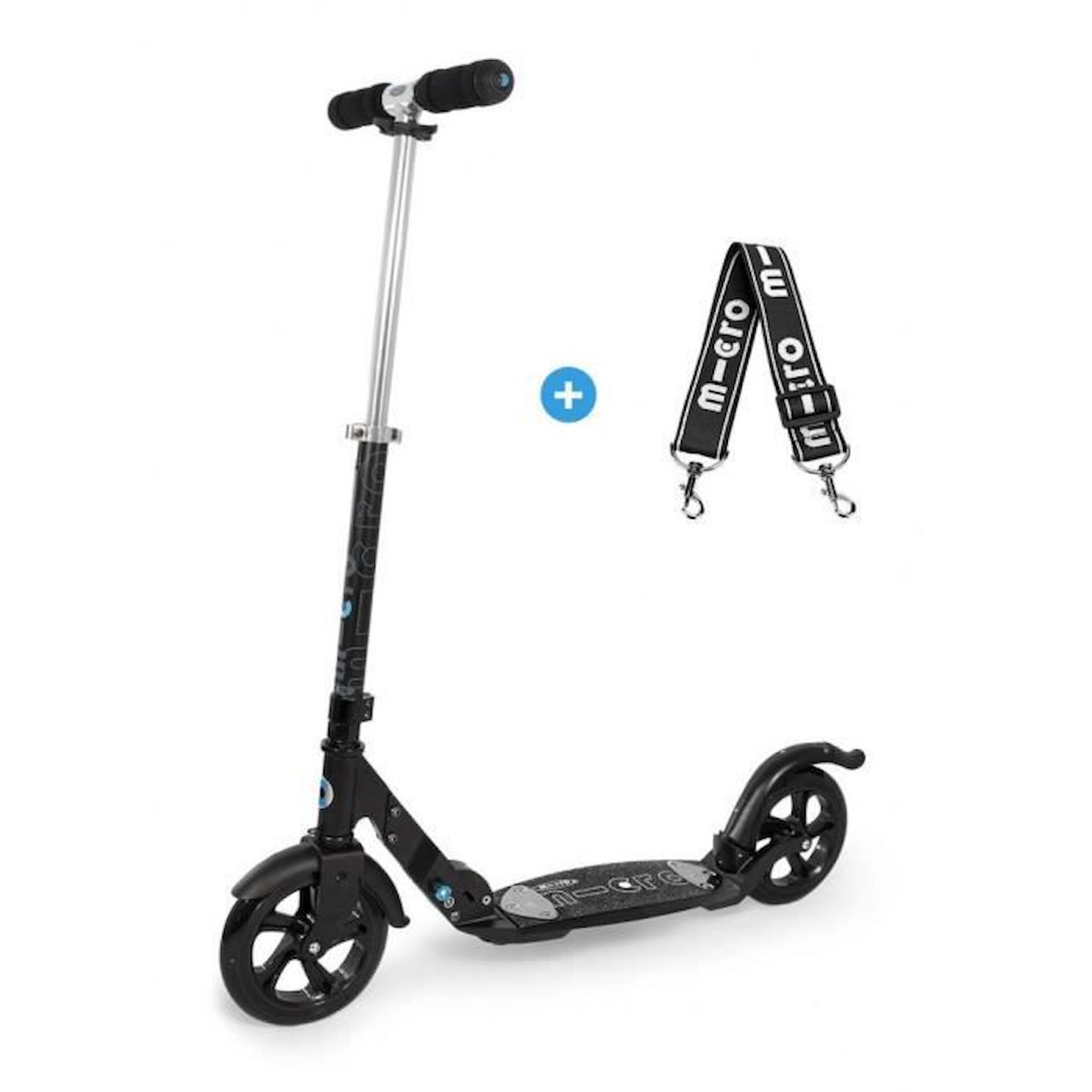 Trottinette pliable Adulte – Micro Flex Noir noir