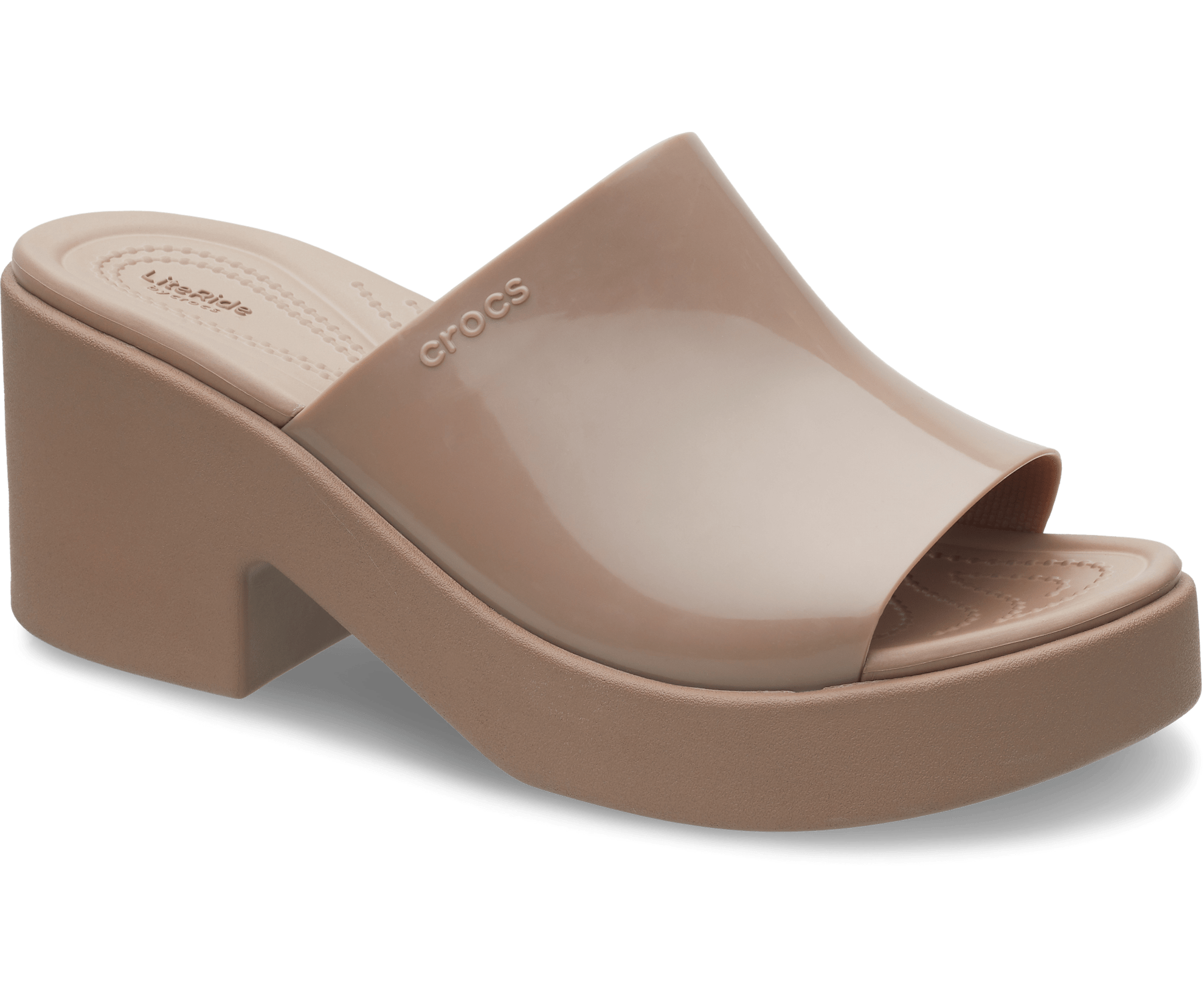 Brooklyn Slide High Shine Heel - Sandal