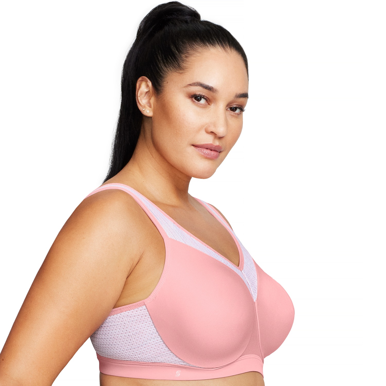Nahtloser Sport-BH für hohe Belastung - Sanftes Pink