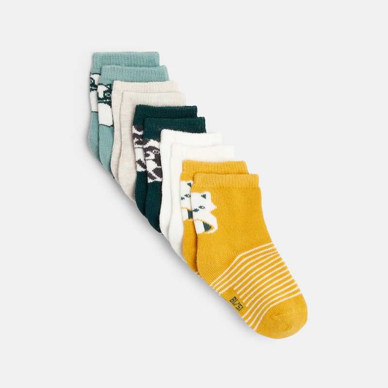 Chaussettes jacquard animaux (lot de 5)