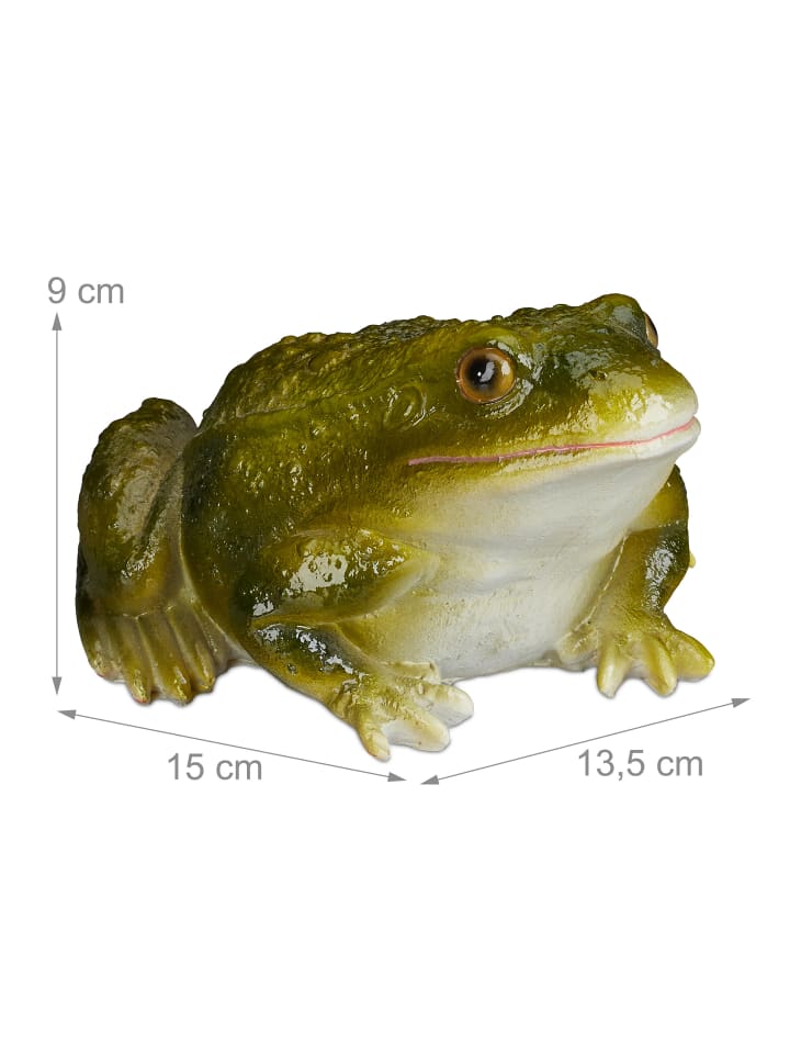 relaxdays Gartenfigur Frosch in Grün günstig kaufen onesize