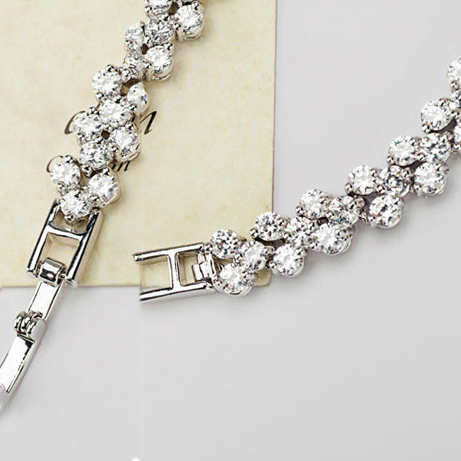 fulaide Armband Armband, Frau Zirkon Strass Intarsien Armreif