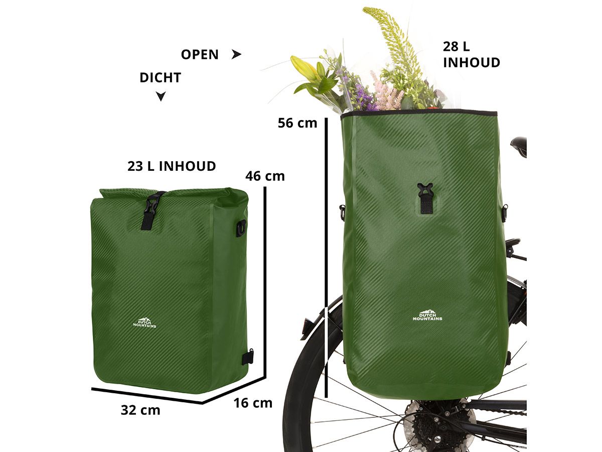 Dutch Mountains 28 Liter 3 in 1 einzelne Fahrradtasche