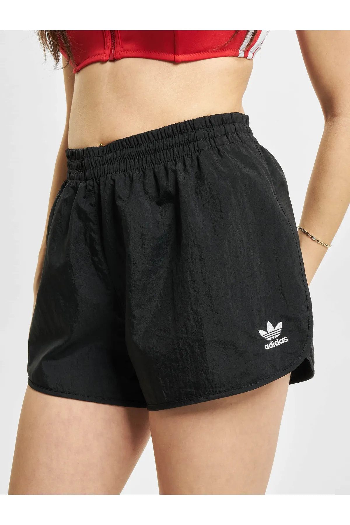 adidas  Shorts - Schwarz - Mittlerer Bund