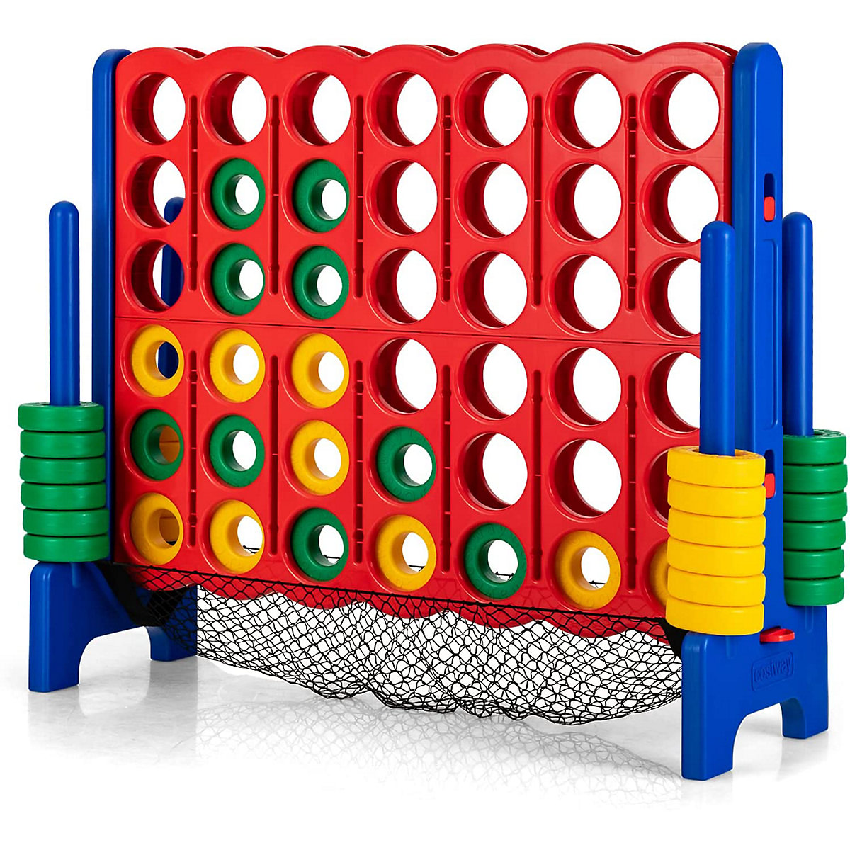 Vier Gewinnt Spielset inkl. 42 Jumbo Ringen