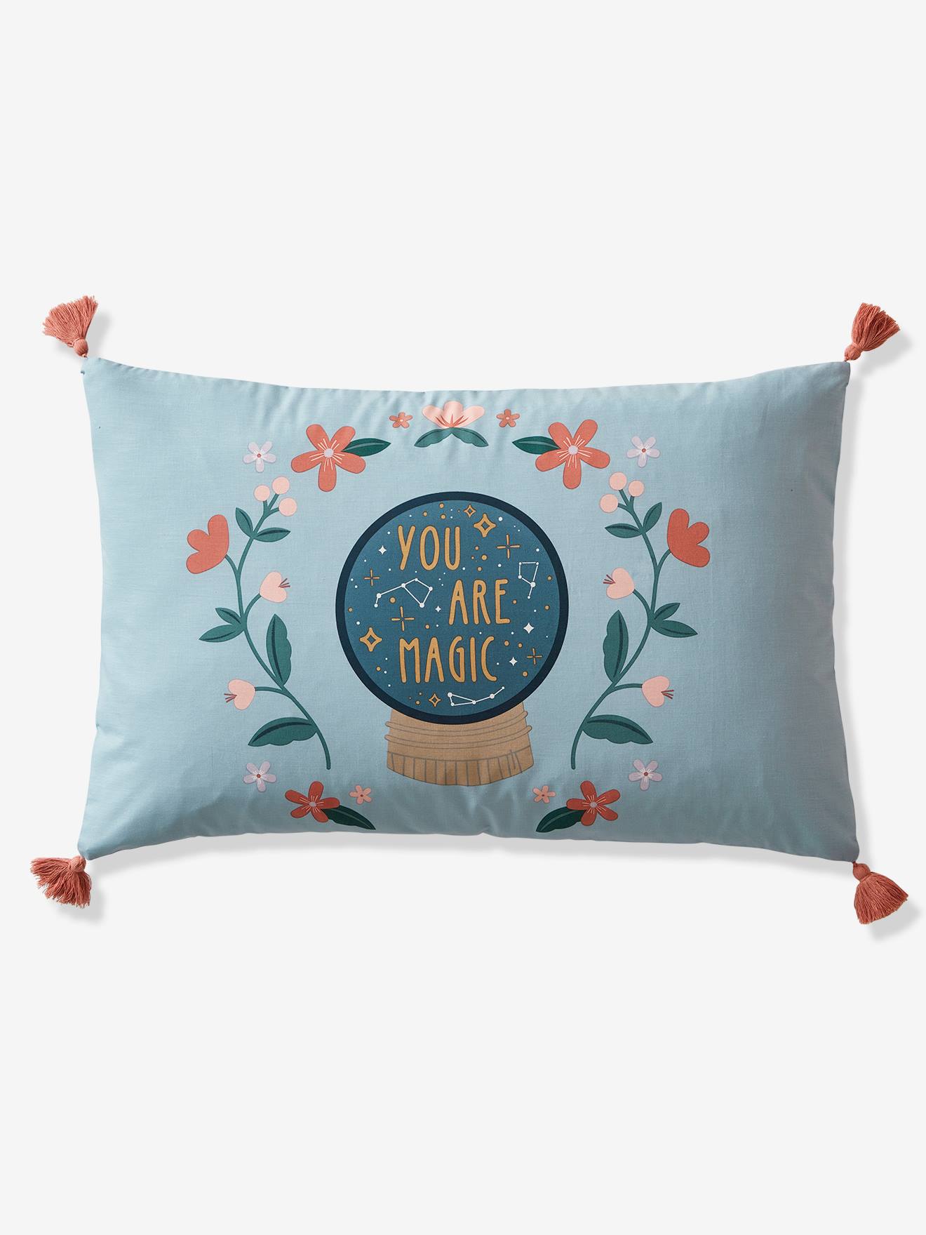 Parure housse de couette + taie d'oreiller enfant GIPSY ROULOTTE bleu