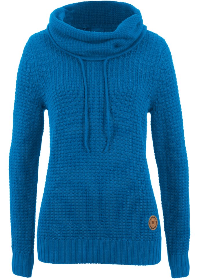 Rollkragenpullover mit Kordeln